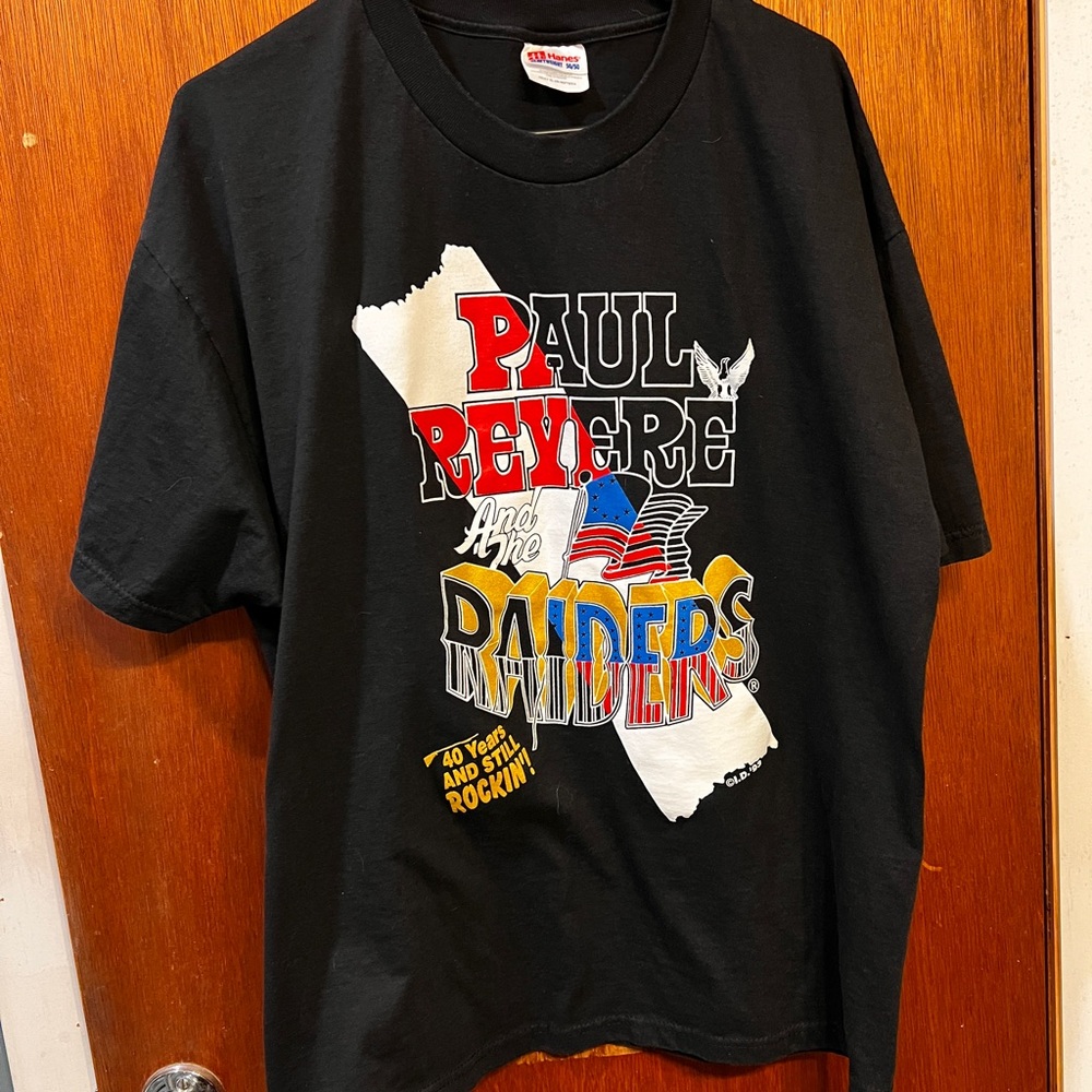 Paul Revere and the Raiders Black Graphic Tee